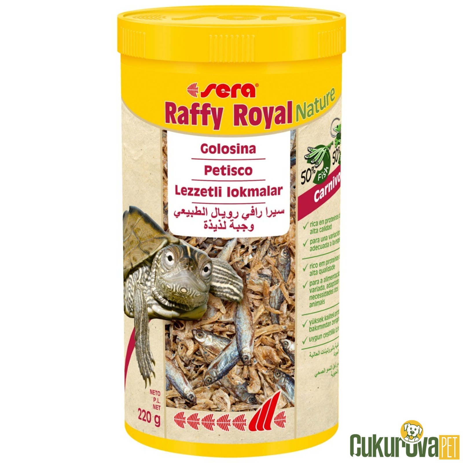 Sera Raffy Royal Nature Kaplumbağa Yemi 1 L - 220 Gr