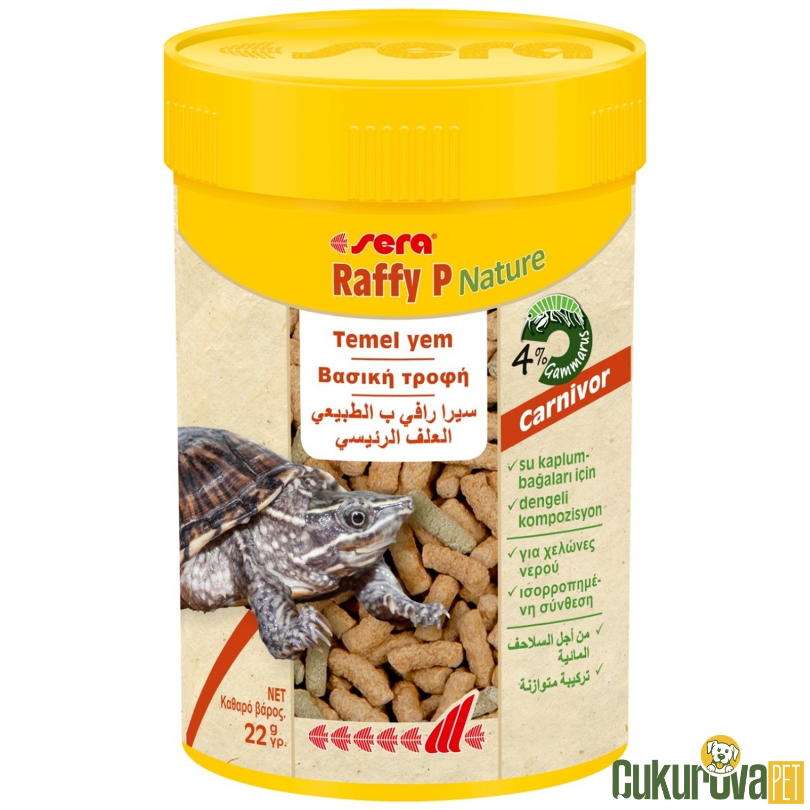 Sera Raffy P Nature Kaplumbağa Yemi 100 Ml - 22 Gr