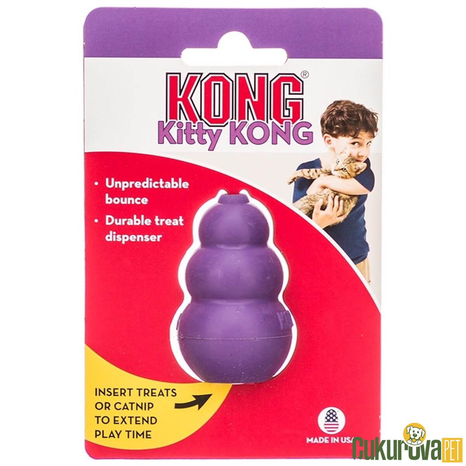 Kong Kitty Kong Kedi Otlu Yavru Kedi Oyuncağı 5 Cm