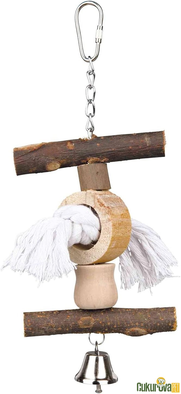 Trixie Zilli Doğal Kuş Oyuncağı 20 Cm