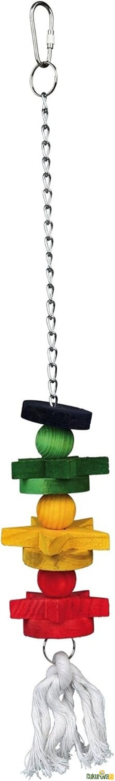 Trixie Renkli Tahta Papağan Oyuncağı 30 Cm