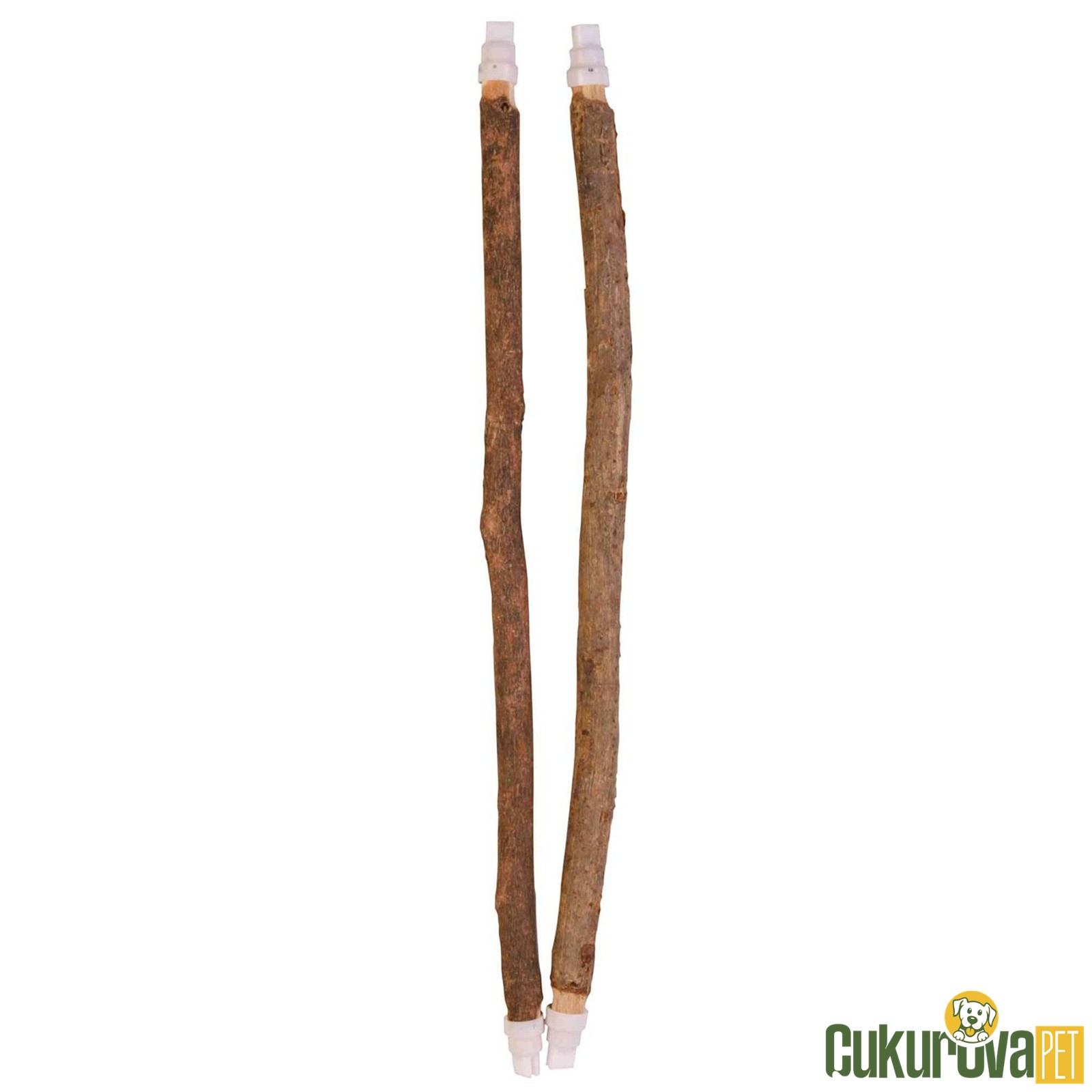 Trixie Doğal Ahşap Kuş Tüneği 2'Li - 35 Cm