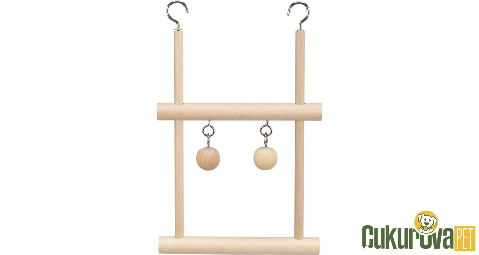 Trixie Zilli Ahşap Çift Kuş Salıncağı 12 x 20 Cm