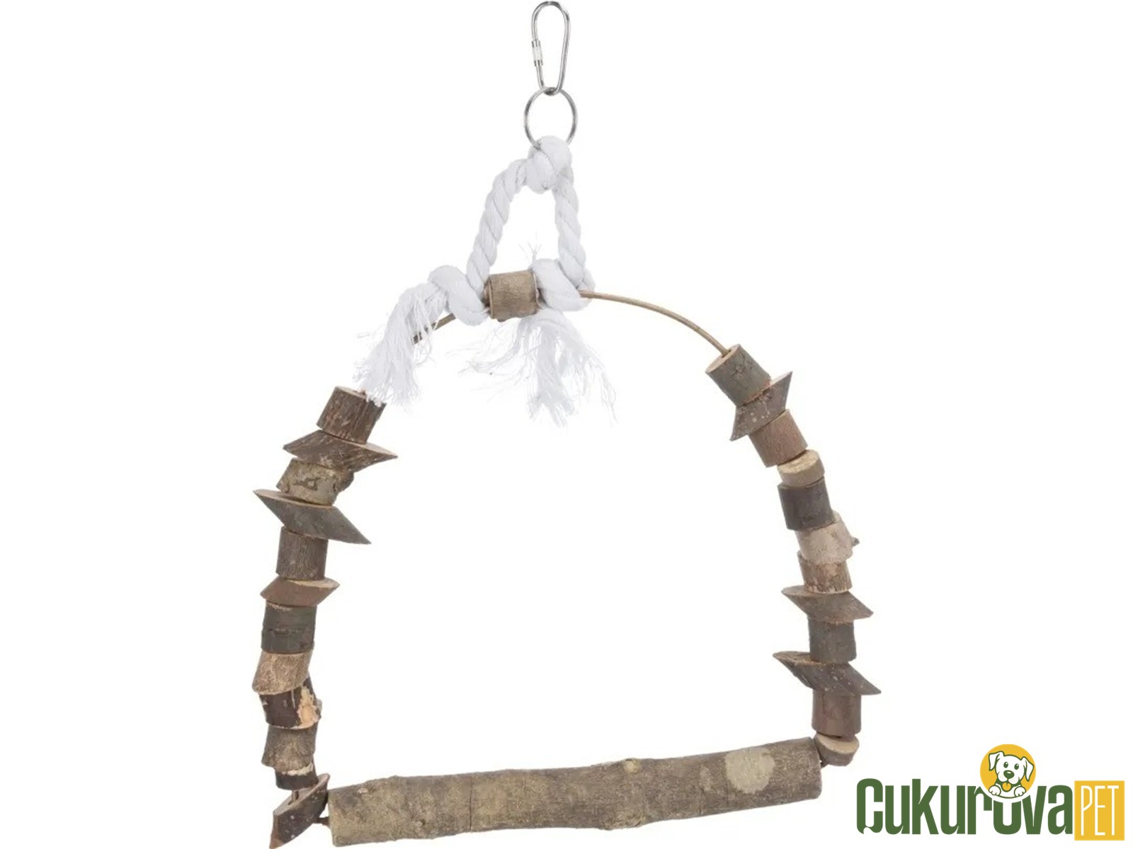 Trixie Doğal Ahşap Kuş Salıncağı 22 x 29 Cm