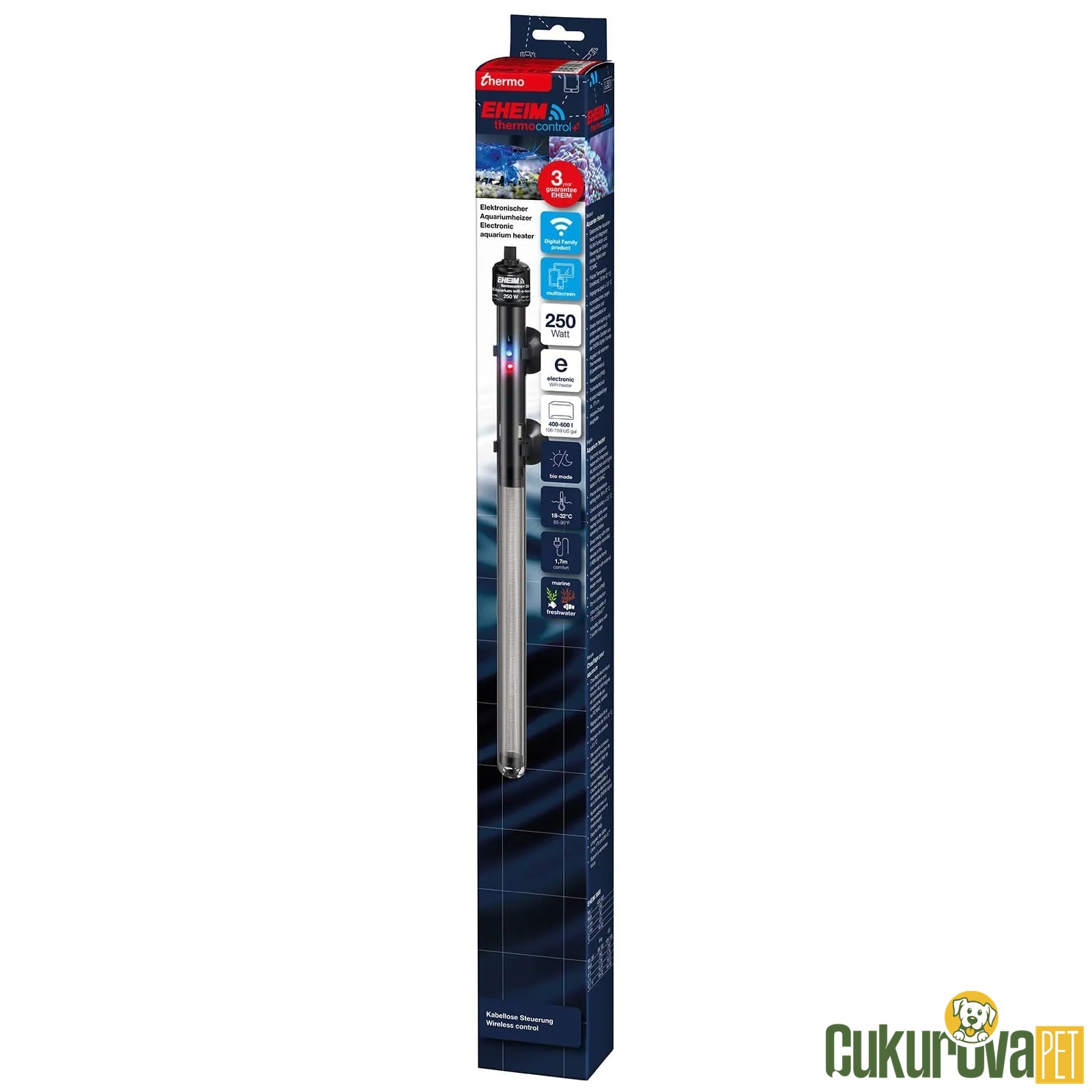 Eheim Thermocontrol+e 250 W Akvaryum Isıtıcı