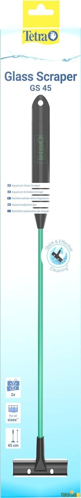 Tetra Glass Scraper Gs 45 Cam Temizleyici 45 Cm