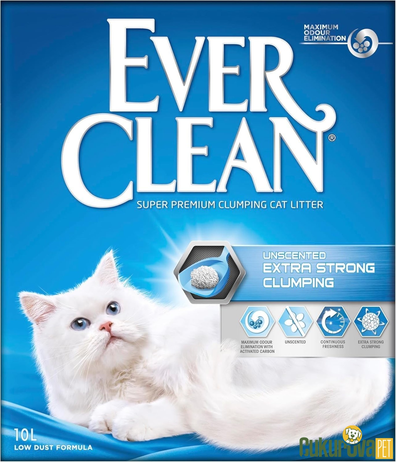 Ever Clean Extra Strong Clumping Bentonit Kedi Kumu 10 L