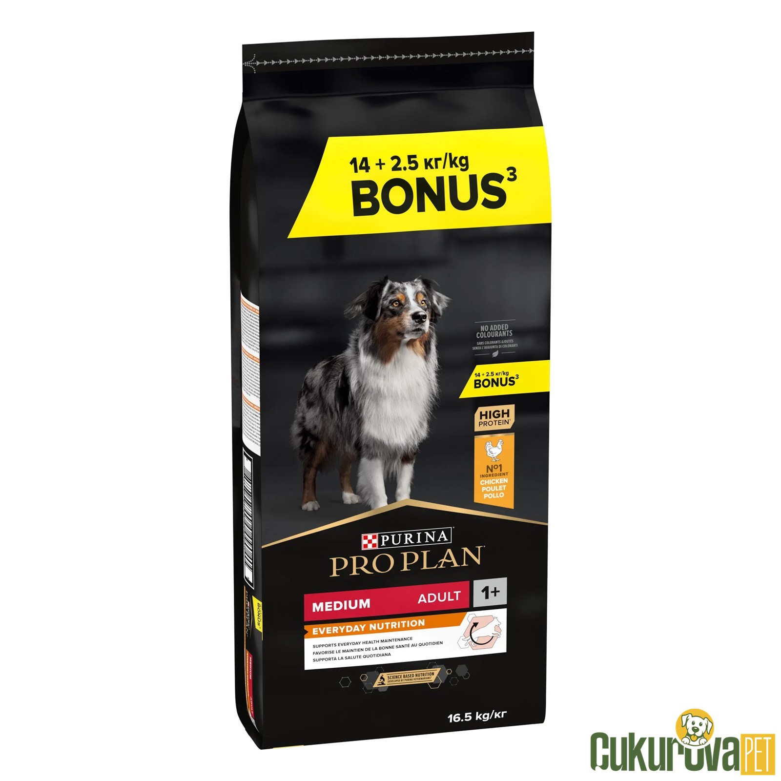 Pro Plan Medium Adult Everyday Nutrition Tavuklu Yetişkin Köpek Maması 16.5 Kg