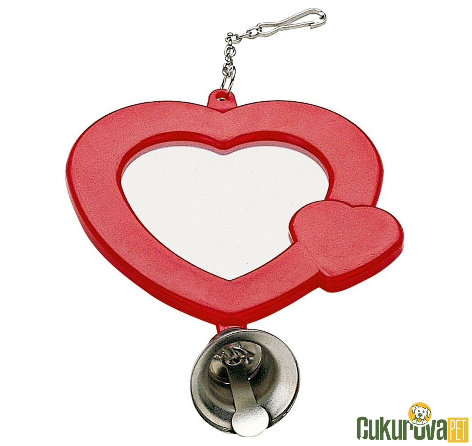 Ferplast Pa 4212 Halka Aynası Zilli Kuş Oyuncağı 8 x 15 Cm