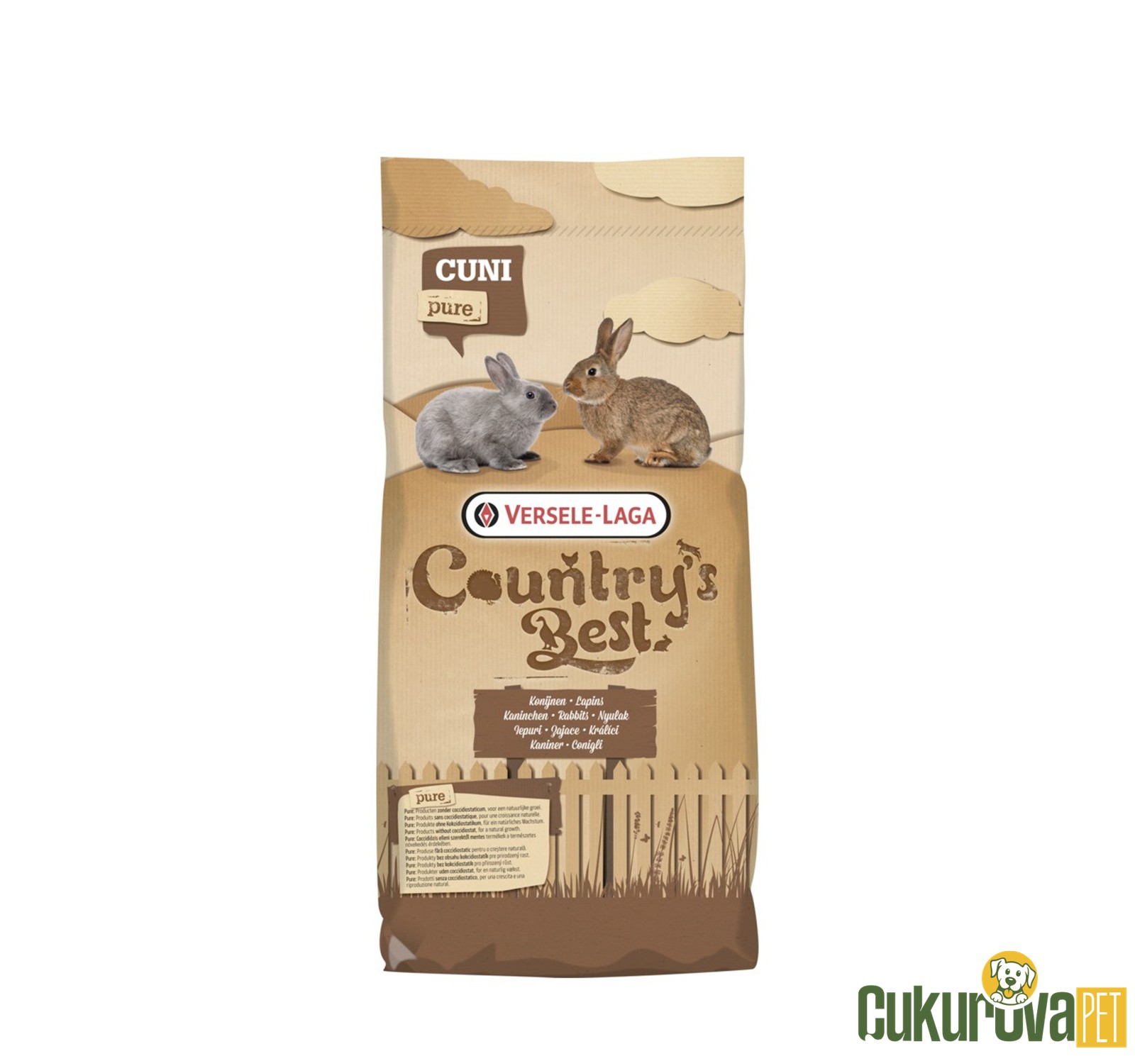 Versele Laga Country's Best Cuni Fit Pure Tavşan Kemirgen Yemi 20 Kg