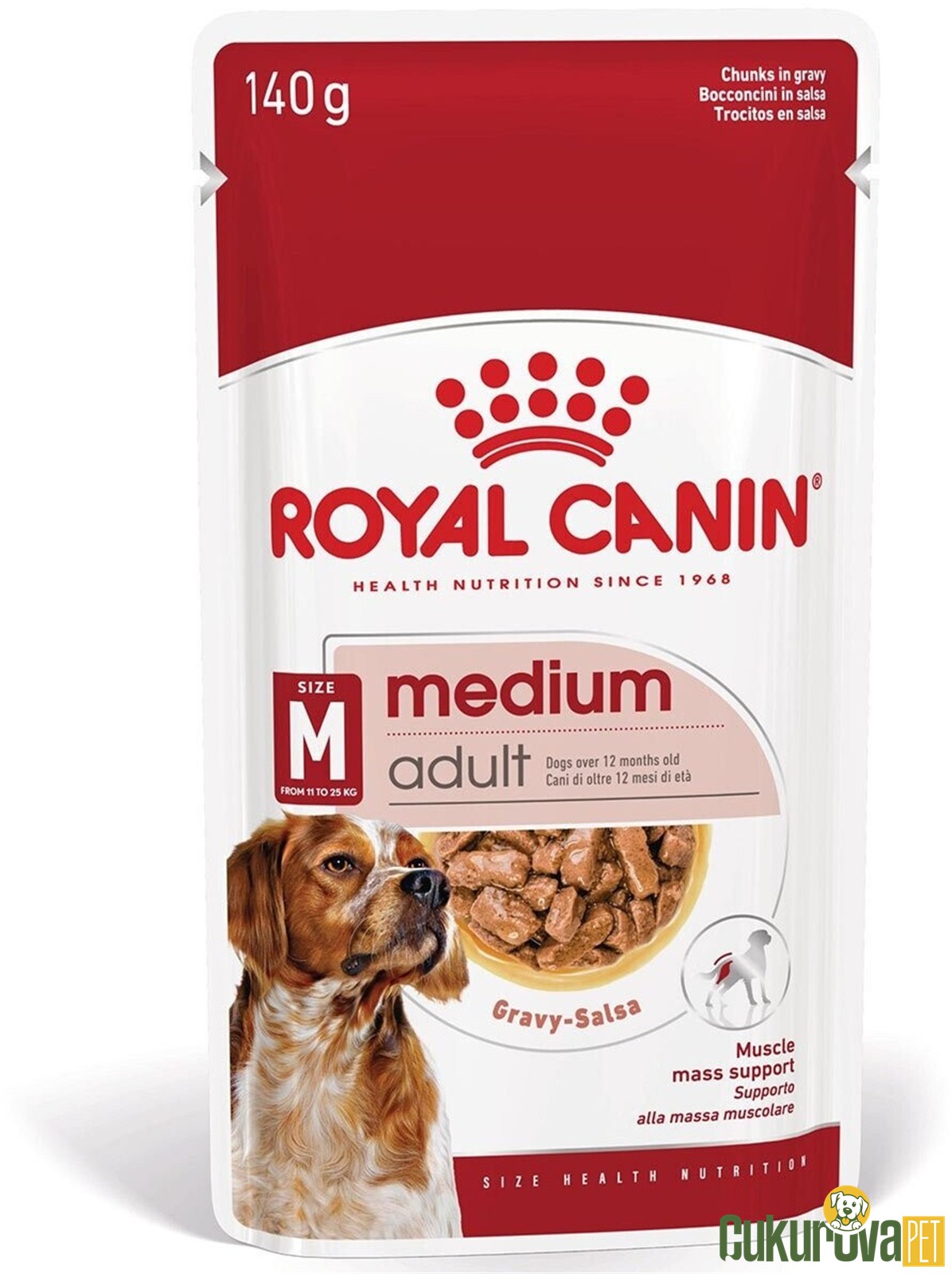 Royal Canin Medium Adult In Gravy Yeti̇şki̇n Köpek Yaş Maması 140 Gr