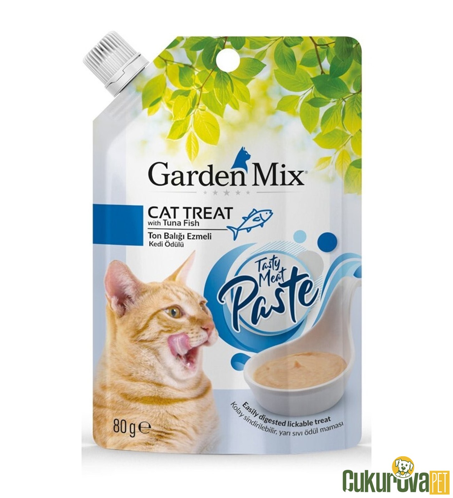 GardenMix Cat Treat Ton Balıklı Ezme Kedi Ödül Maması 80 Gr