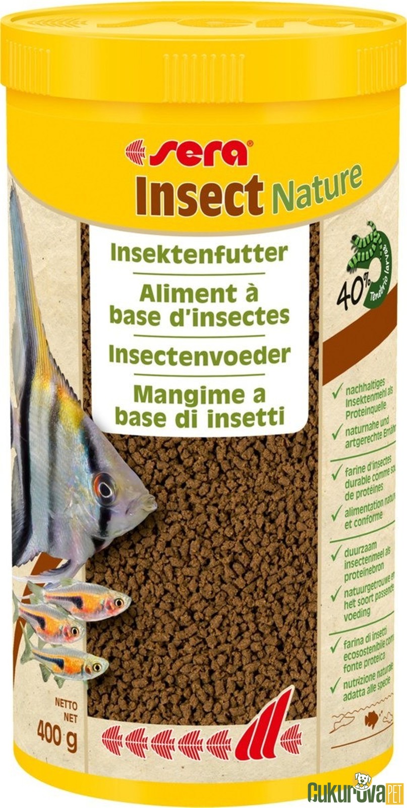 Sera Insect Nature Granül Yem 1 L - 400 Gr