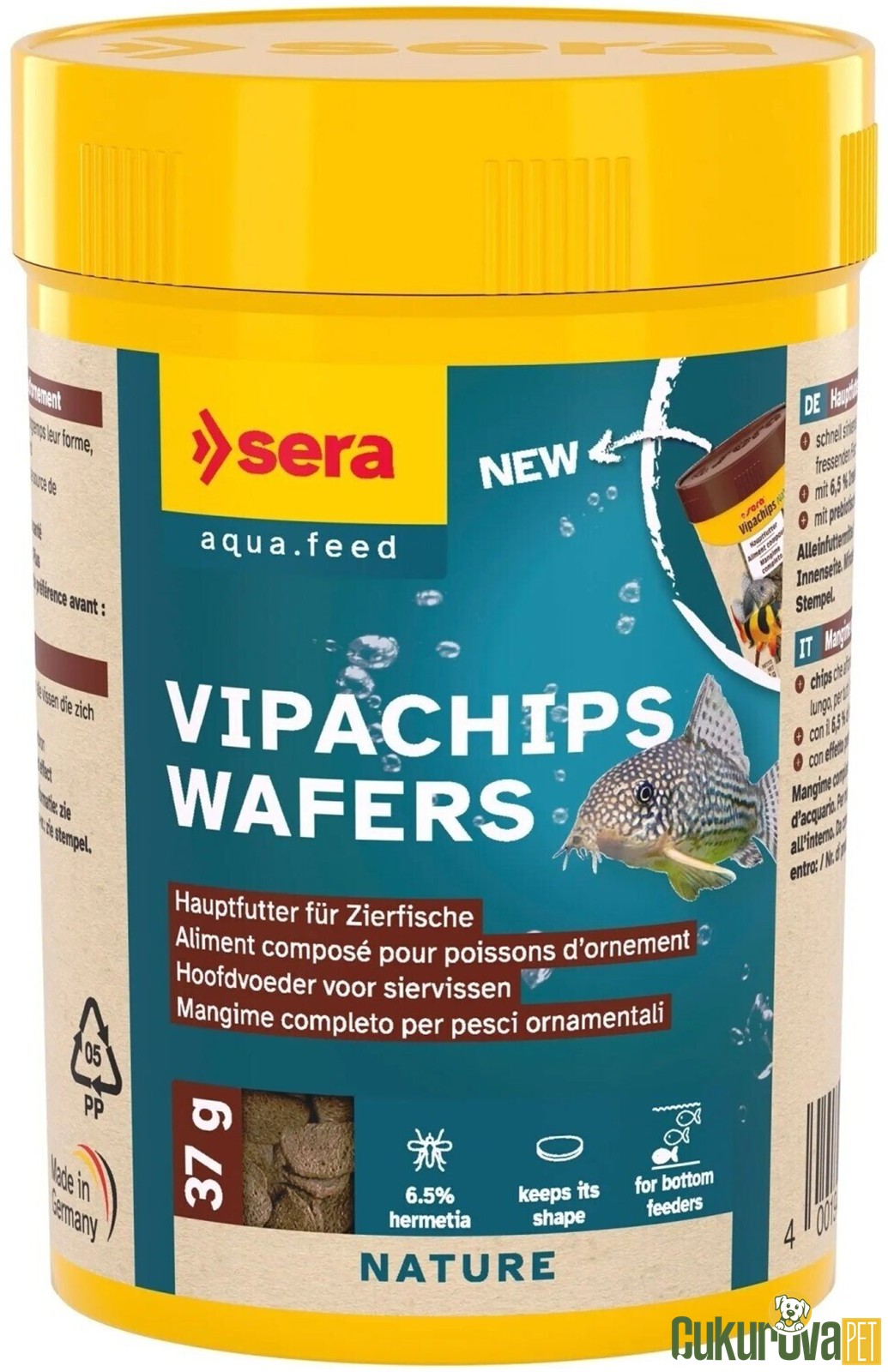 Sera Vipachips Wafers Nature Pul Yem 100 Ml - 37 Gr