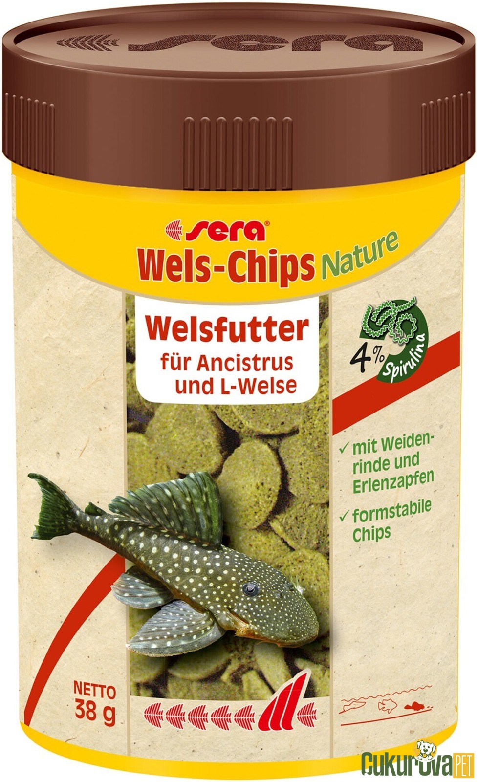 Sera Wels-Chips Nature Pul Yem 100 Ml - 38 Gr