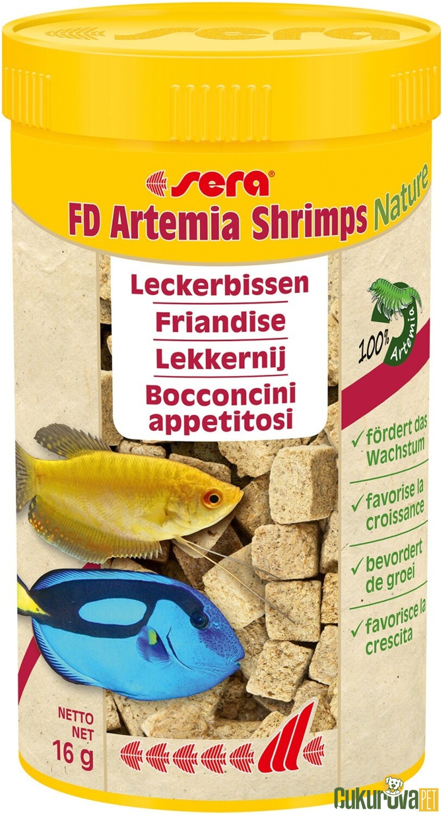 Sera Fd Artemia Shrimps Kurutulmuş Yem 250 Ml - 16 Gr