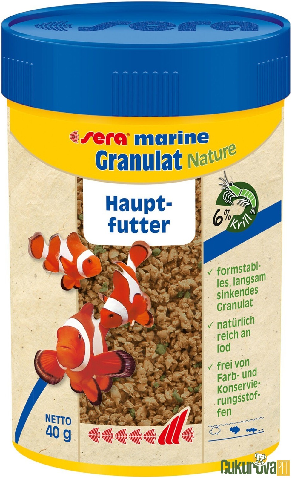 Sera Marine Granulat Nature 100 Ml - 40 Gr