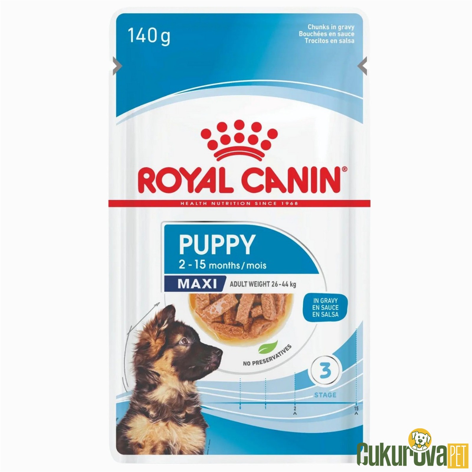 Royal Canin Puppy Maxi In Gravy Yavru Köpek Yaş Maması 140 Gr