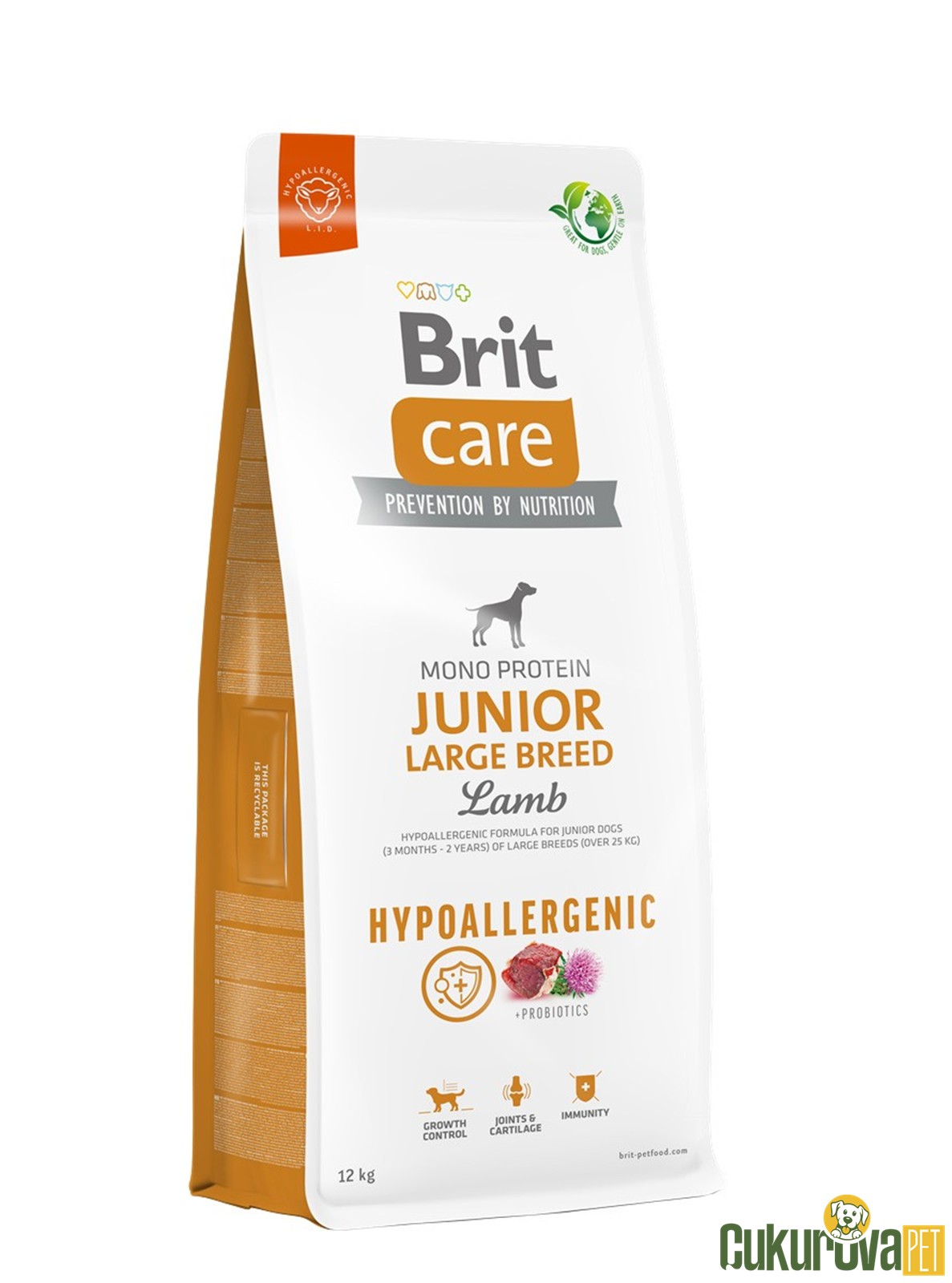 Brit Care Mono Protein Juinor Large Breed Kuzulu Yavru Köpek Maması 12 Kg