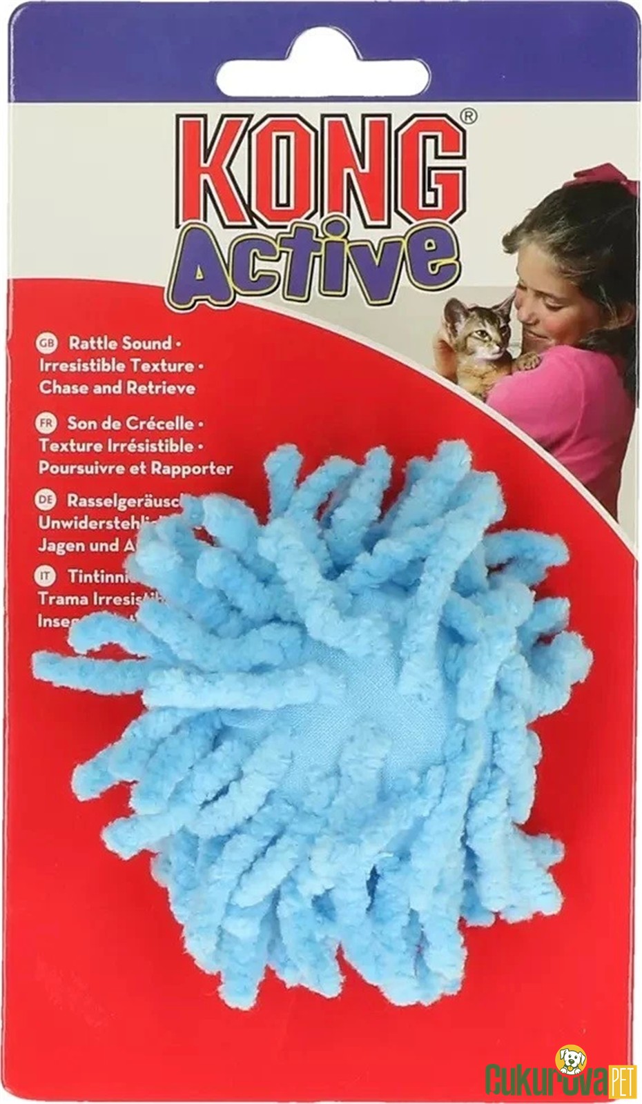 Kong Active Mi̇krofi̇ber Peluş Kedi Topu Karışık Renki 4.5 Cm - 1 Adet