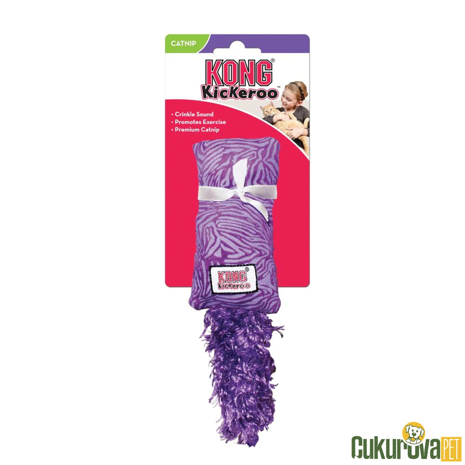 Kong Kickeroo Catnipli Yavru Kedi Oyuncağı Karışık Renki 22 Cm