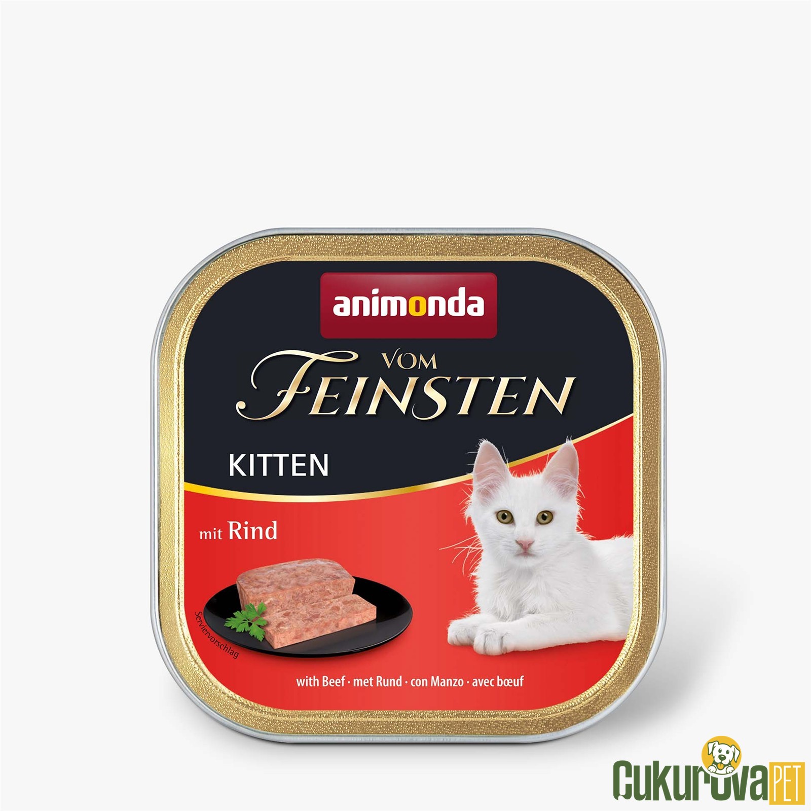 Animonda Vom Feinsten Kitten Sığır Etli Yavru Kedi Yaş Maması 100 Gr