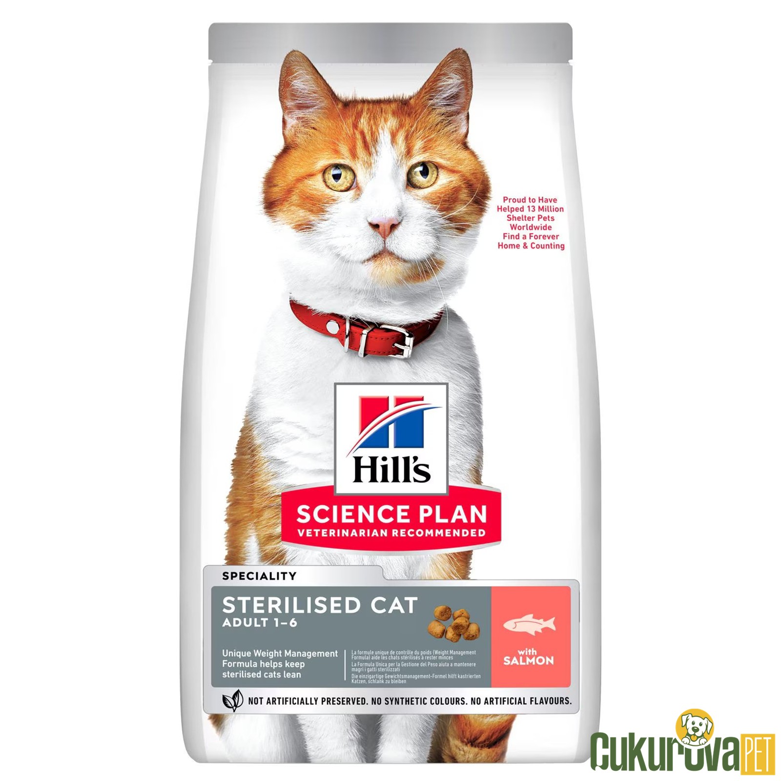 Hill's Science Plan Sterilised Somonlu Kısırlaştırılmış Yetişkin Kedi Maması 10 Kg