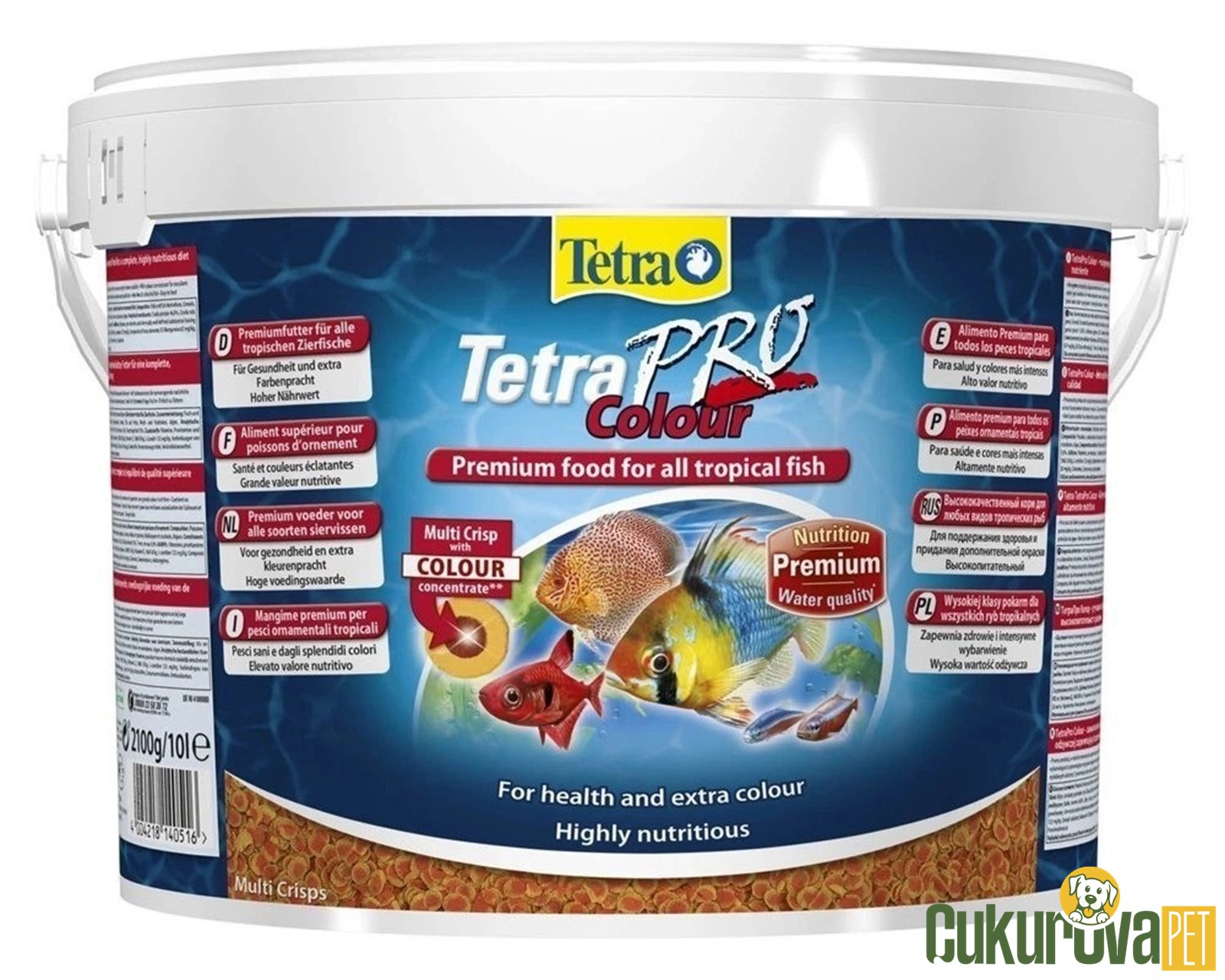 Tetra Pro Colour Pul Yem 10 L - 2100 Gr