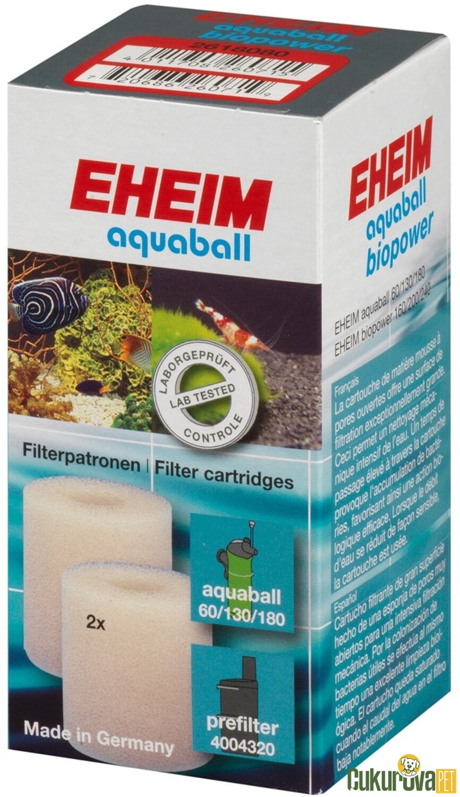 Eheim Aquaball Biopower Filtre Süngeri