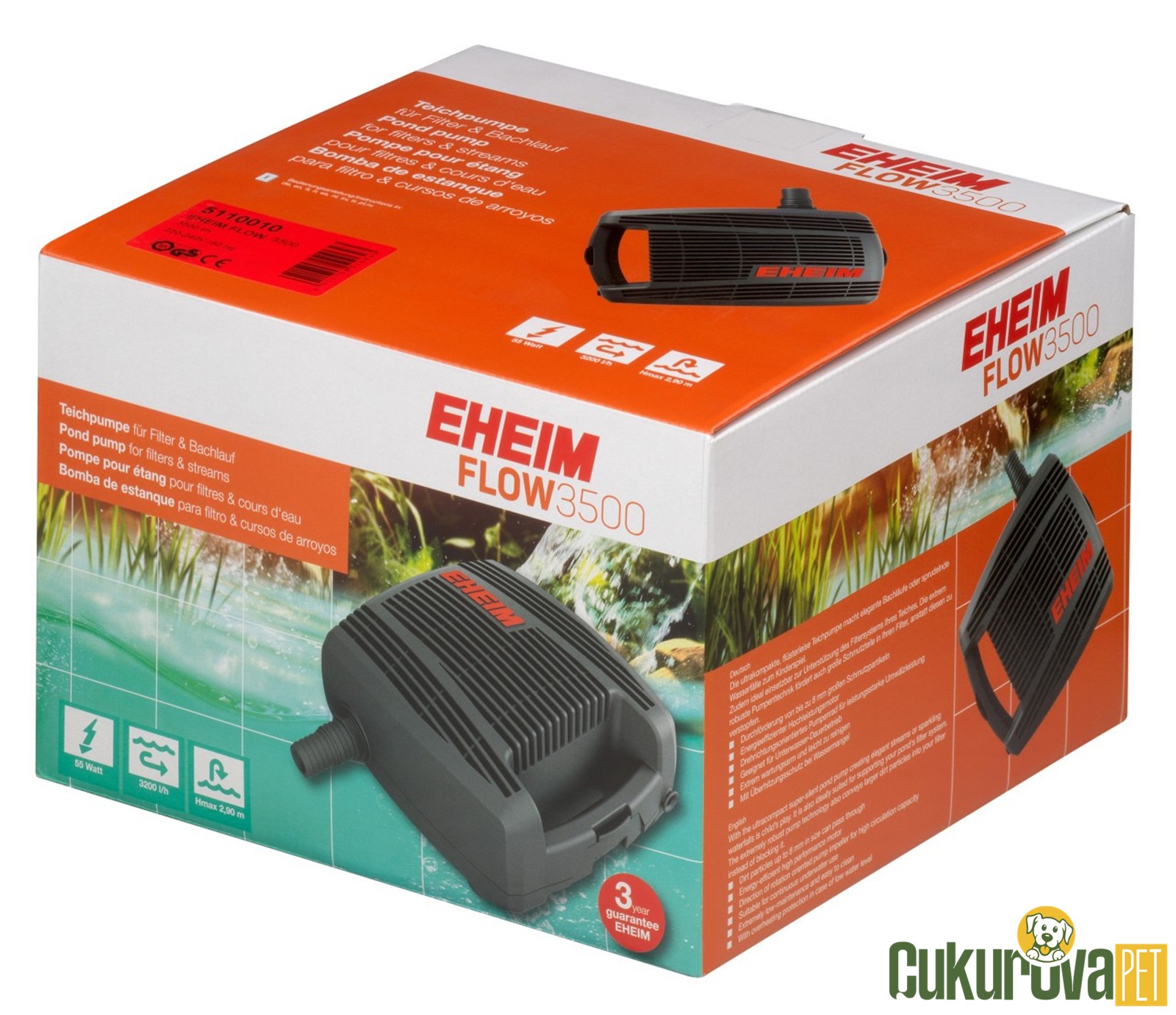 Eheim Pond Flow 3500 Havuz Kafa Motoru
