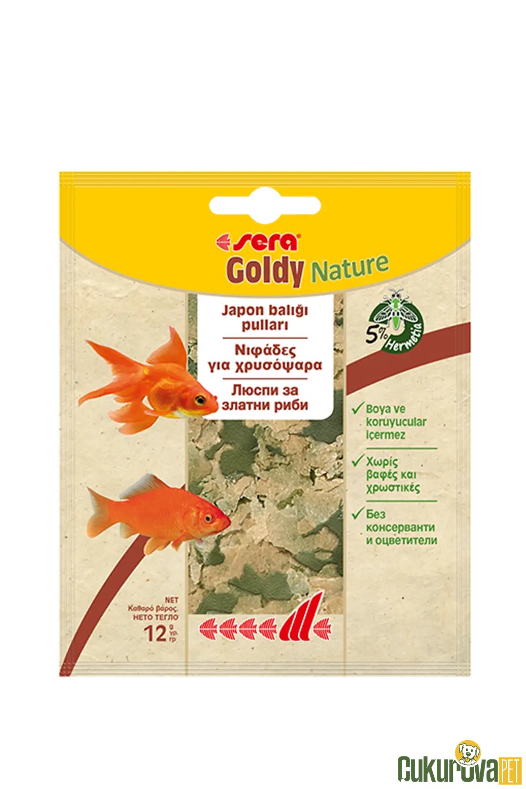 Sera Goldy Nature Pul Yem 12 Gr