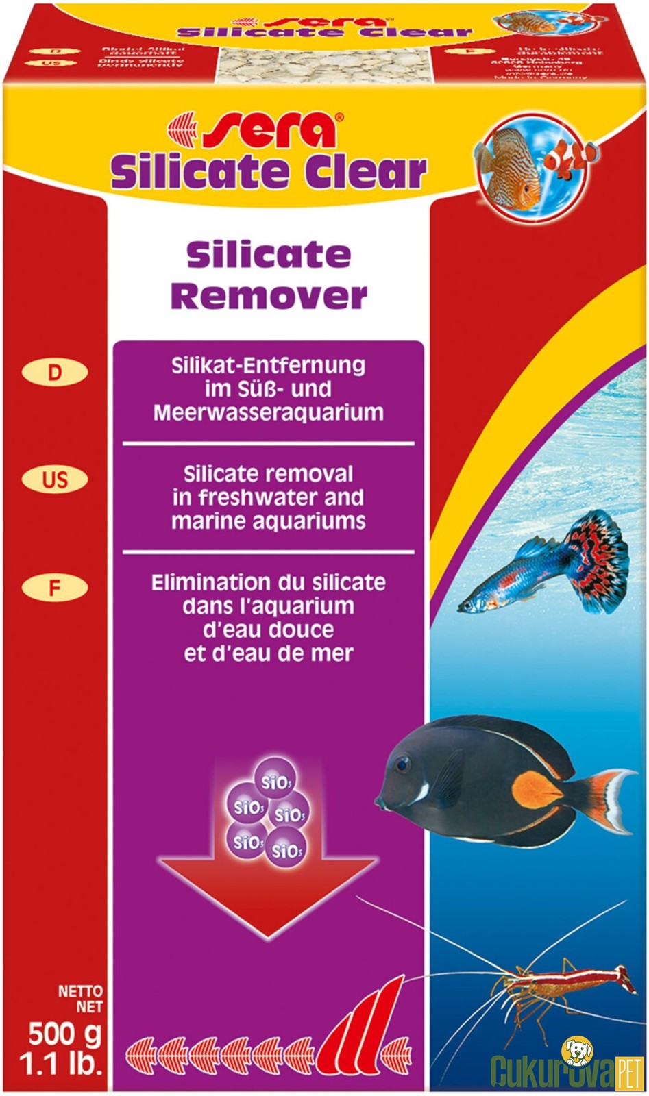 Sera Silicate Clear Silicate Remover / Silikat Giderici Biyolojik Filtre Malzemesi 500 Gr