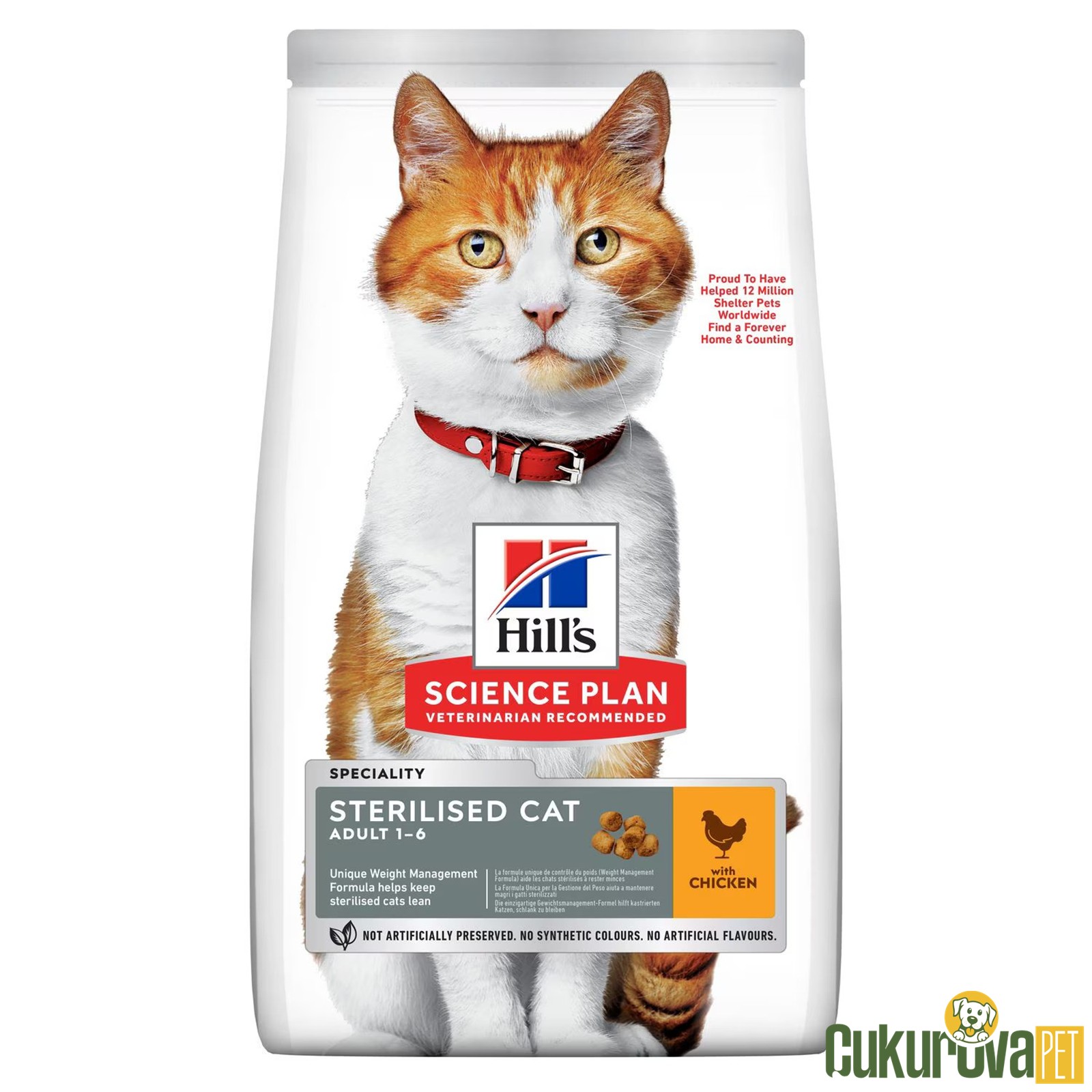 Hill's Science Plan Sterilised Kısırlaştırılmış Tavuk Etli Yetişki̇n Kedi Maması 3 Kg