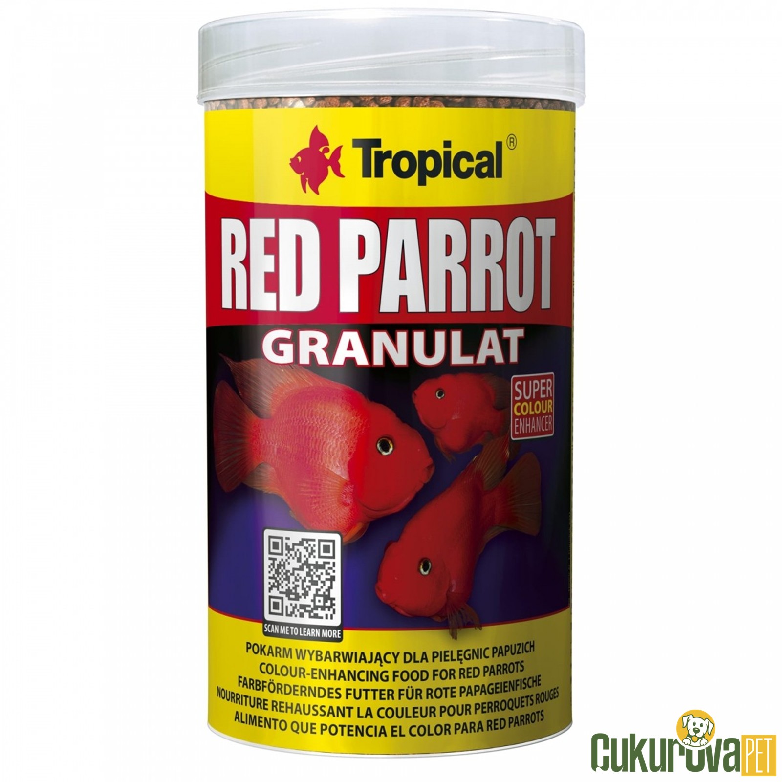 Tropical Red Parrot Granulat Granül Yem 250 Ml - 100 Gr
