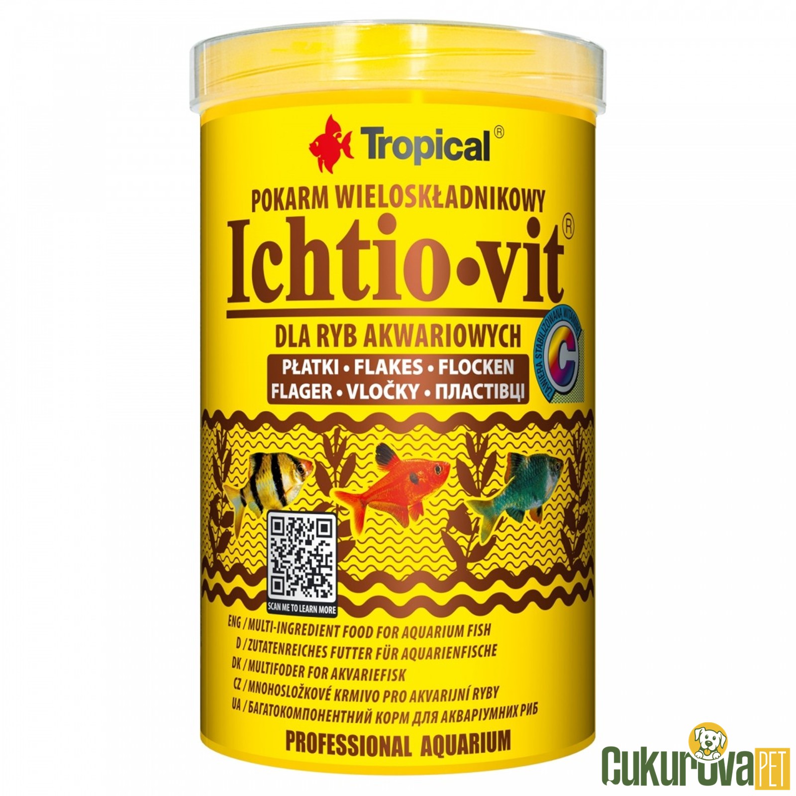 Tropical Ichtio-vi̇t Flakes Pul Yem 1000 Ml - 200 Gr