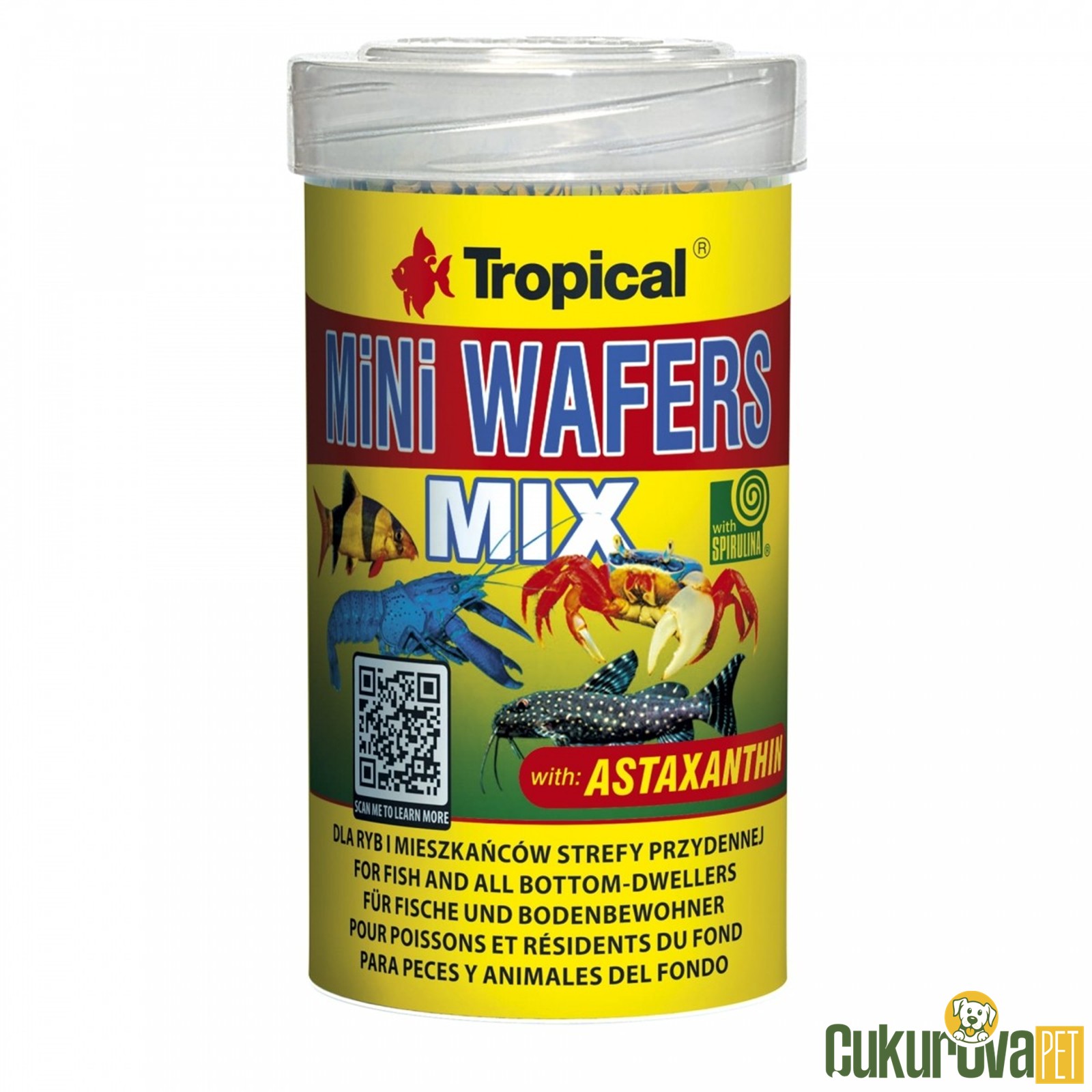 Tropical Mini Wafers Mix Tablet Yem 90 Gr