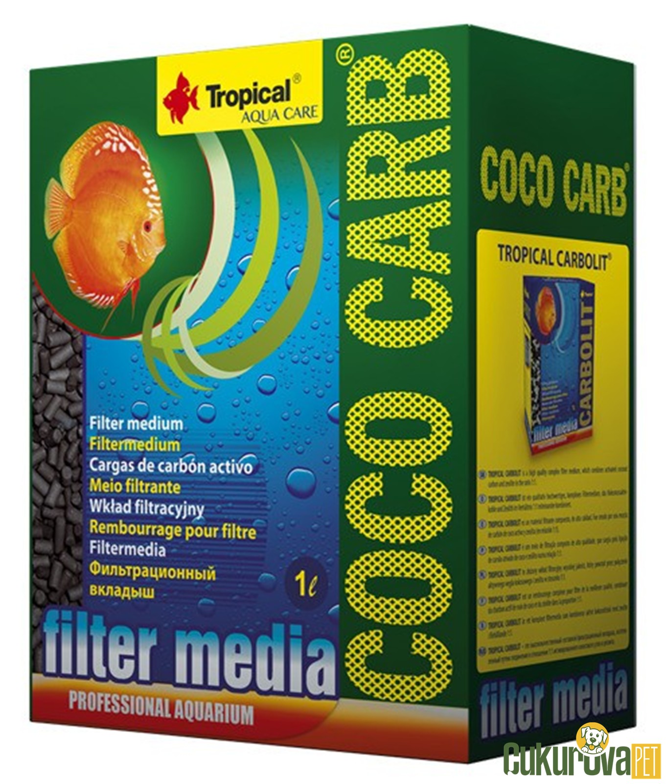 Tropical Coco Carb / Karbon Kimyasal Filtre Malzemesi 1 L - 420 Gr
