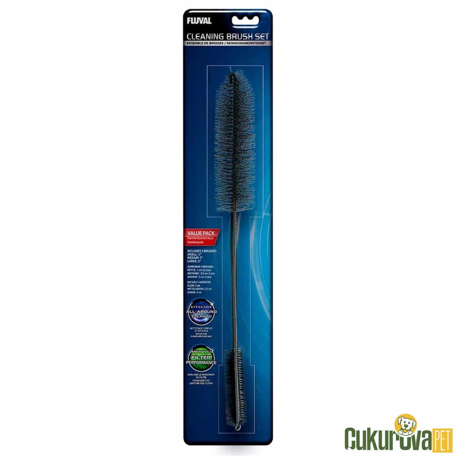 Fluval Cleaning Brush Set Hortum Temizleme Seti 3 Adet