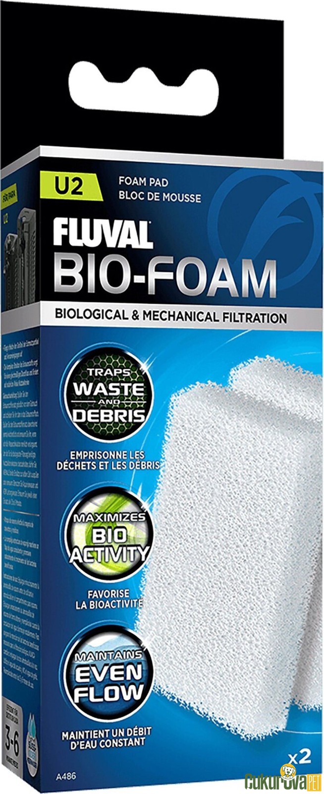 Fluval U2 Bio-Foam Filtre Süngeri 2 Adet
