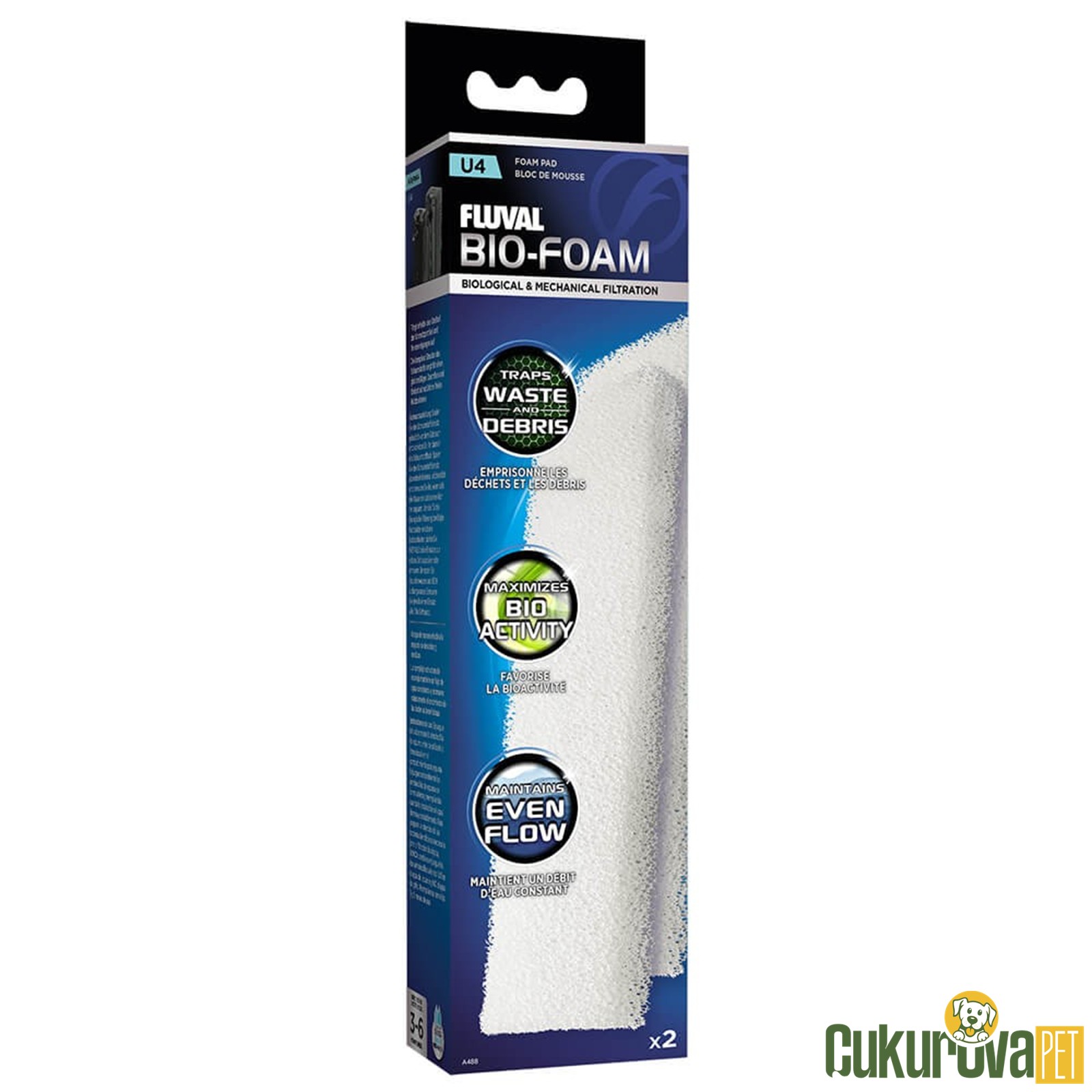 Fluval U4 Bio-Foam Filtre Süngeri 2 Adet