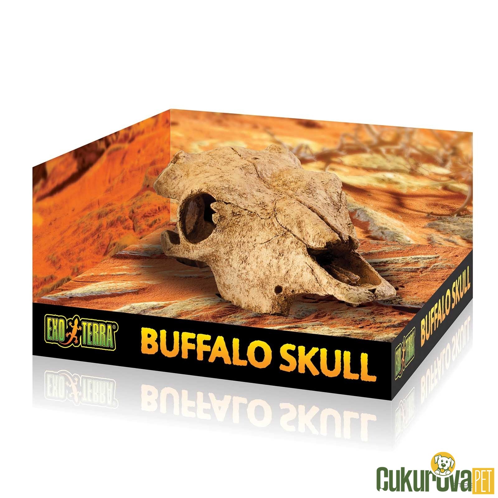 Exo Terra Buffalo Skull Kafatası Şekilli Sürüngen Yuvası 14.5 x 16 x 16 cm