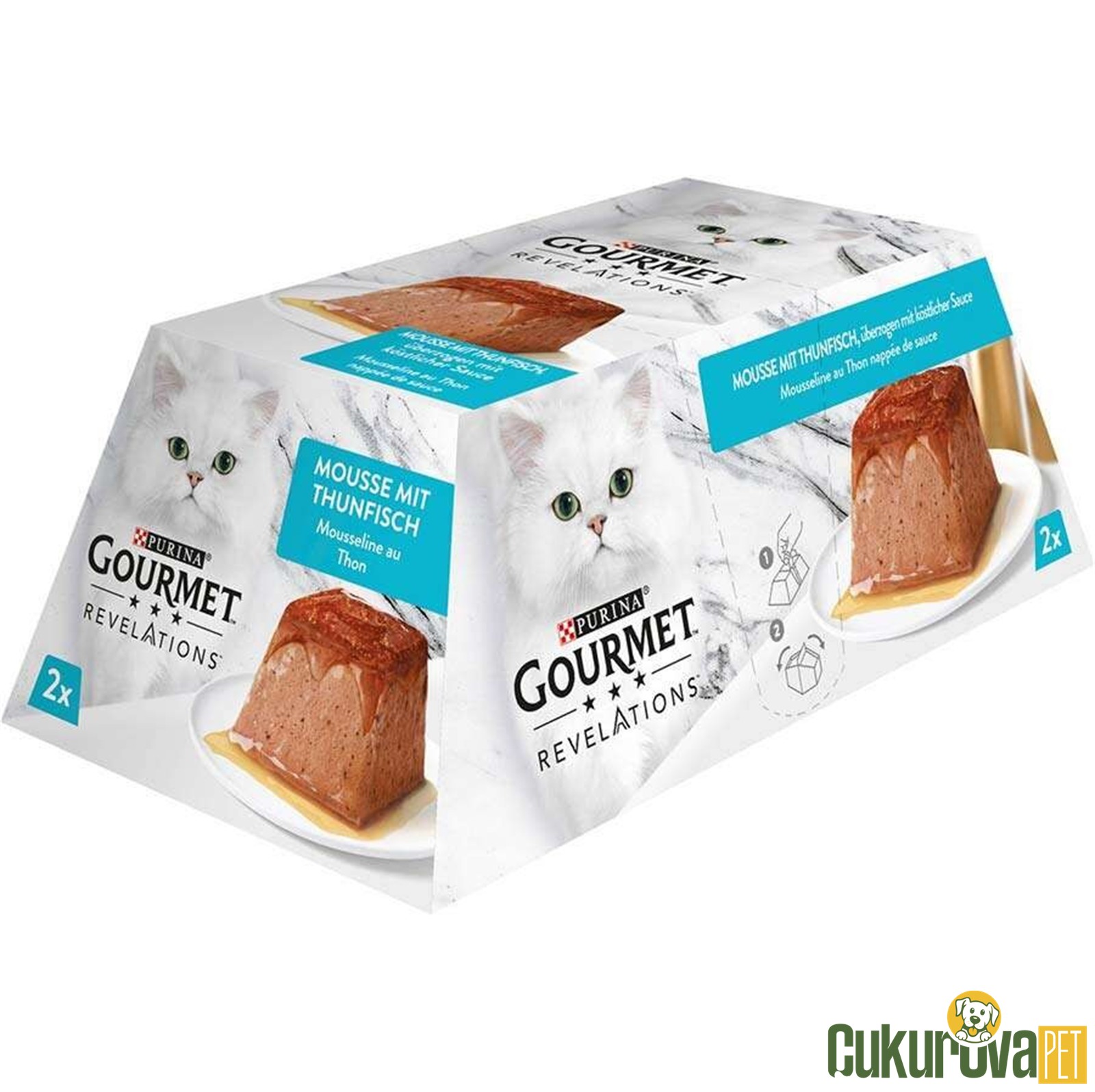 Gourmet Revelations Ton Balıklı Yetişkin Kedi Yaş Maması 57 Gr - 2 Adet