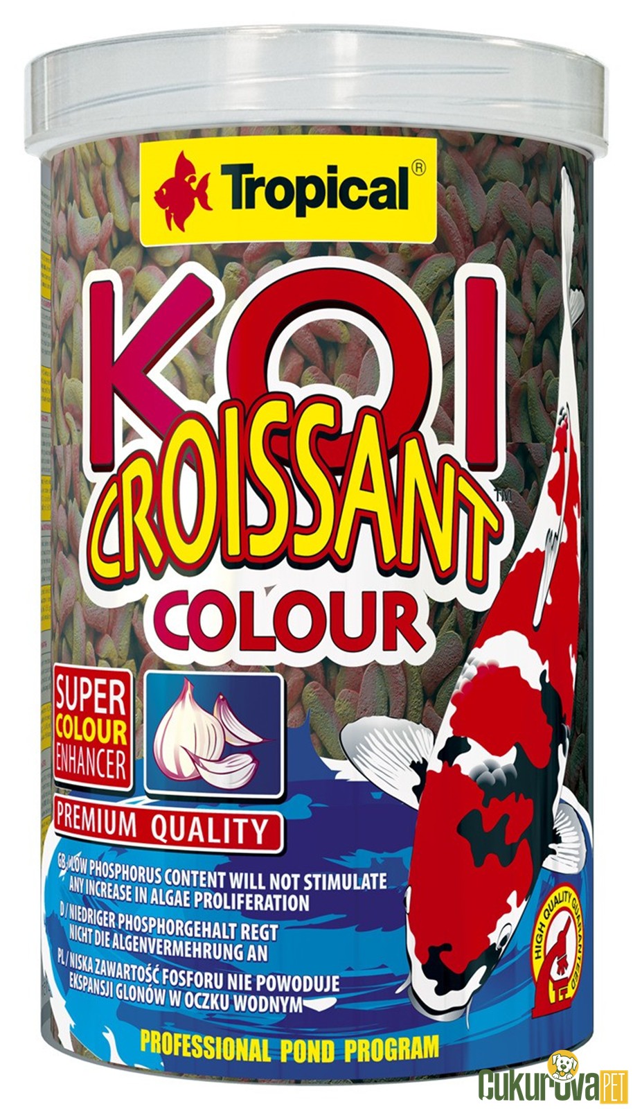 Tropical Koi Croissant Colour Havuz Yemi 1000 Ml - 210 Gr