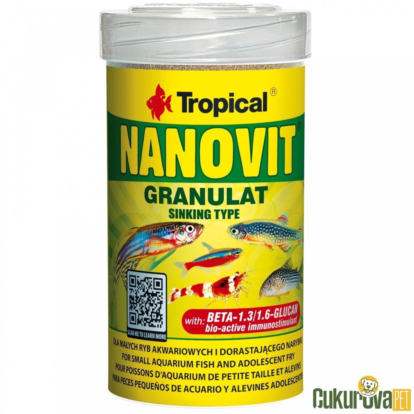 Tropical Nanovit Granulat Granül Yem 100 Ml - 70 Gr