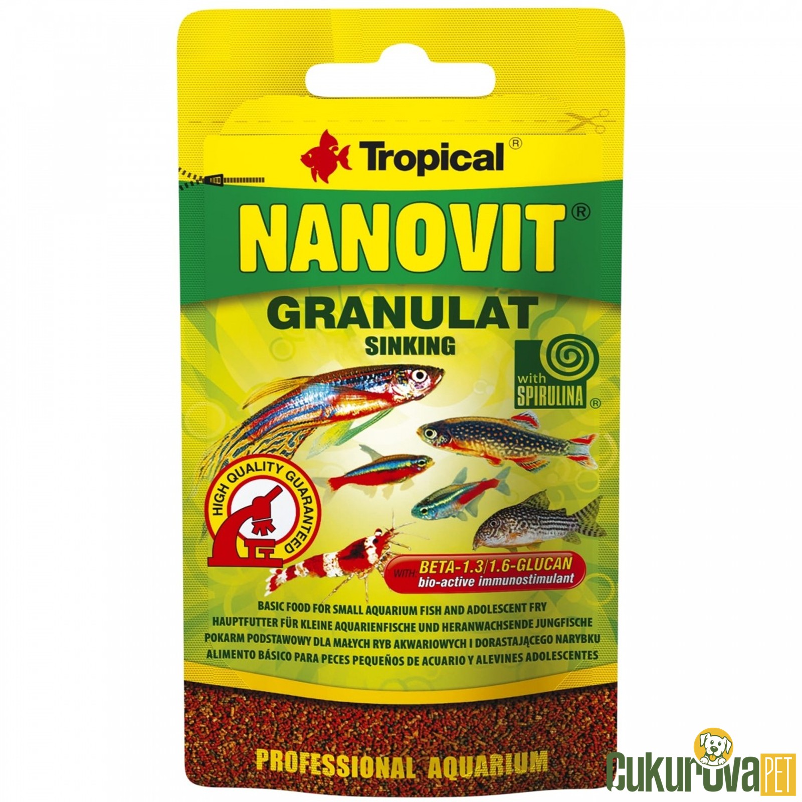 Tropical Nanovit Granulat Granül Yem 10 Gr