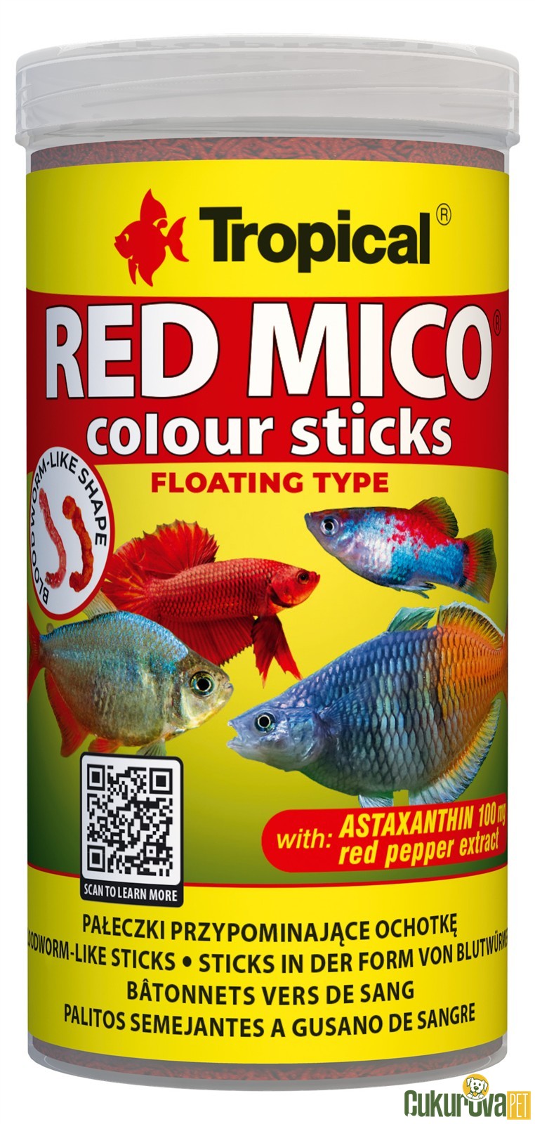 Tropical Red Mico Colour Sticks Stick Yem 250 Ml - 80 Gr