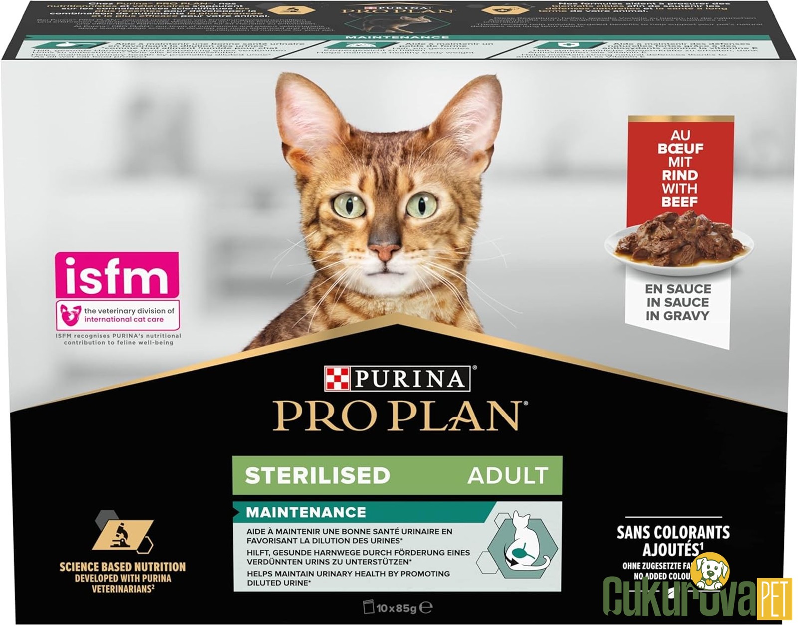Pro Plan Sterilised Adult Sığır Etli Kısırlaştırılmış Kedi Yaş Maması 85 Gr - 10 Adet