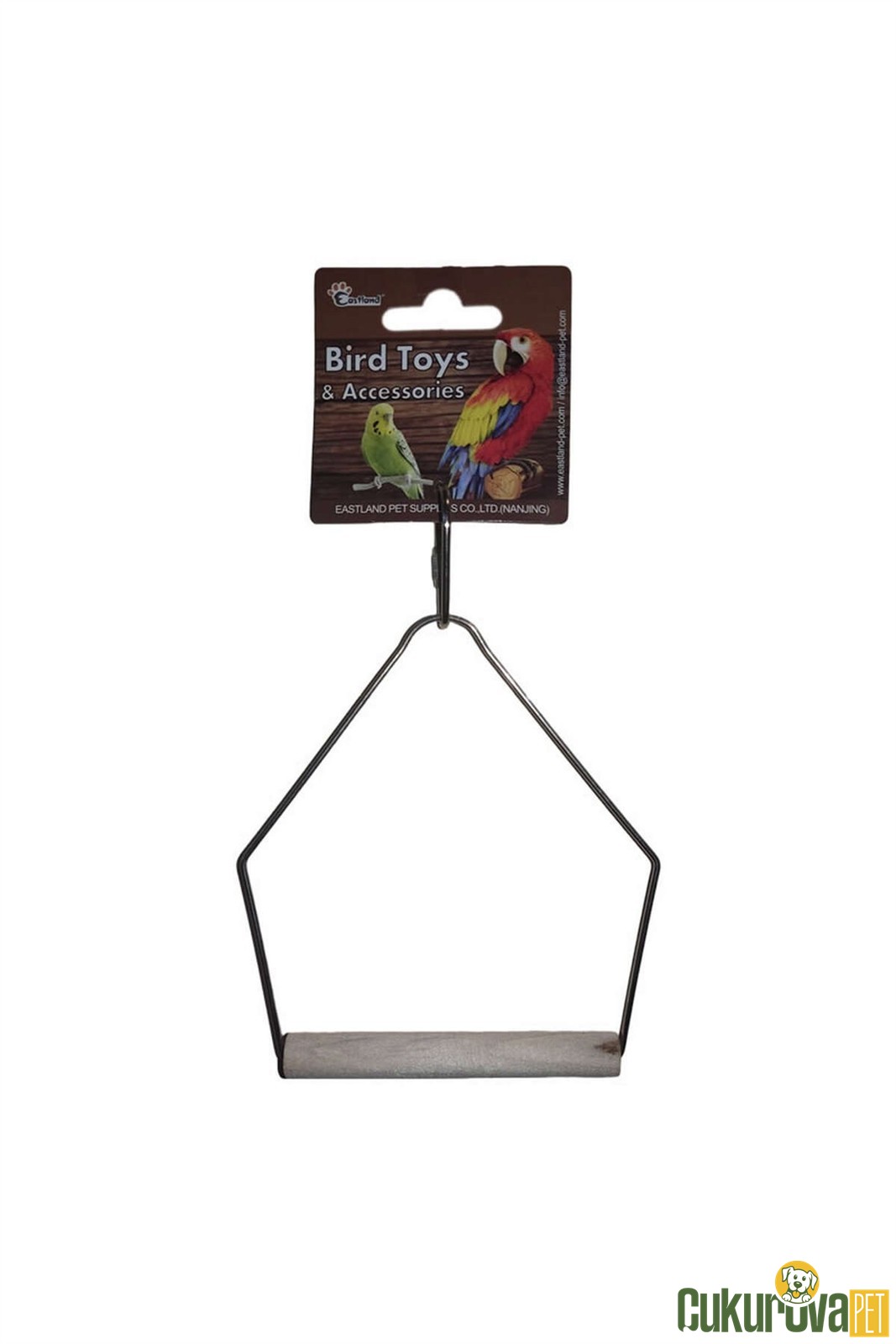 Eastland Ahşap Tünekli Kuş Salıncağı 12 Cm x 10 Cm