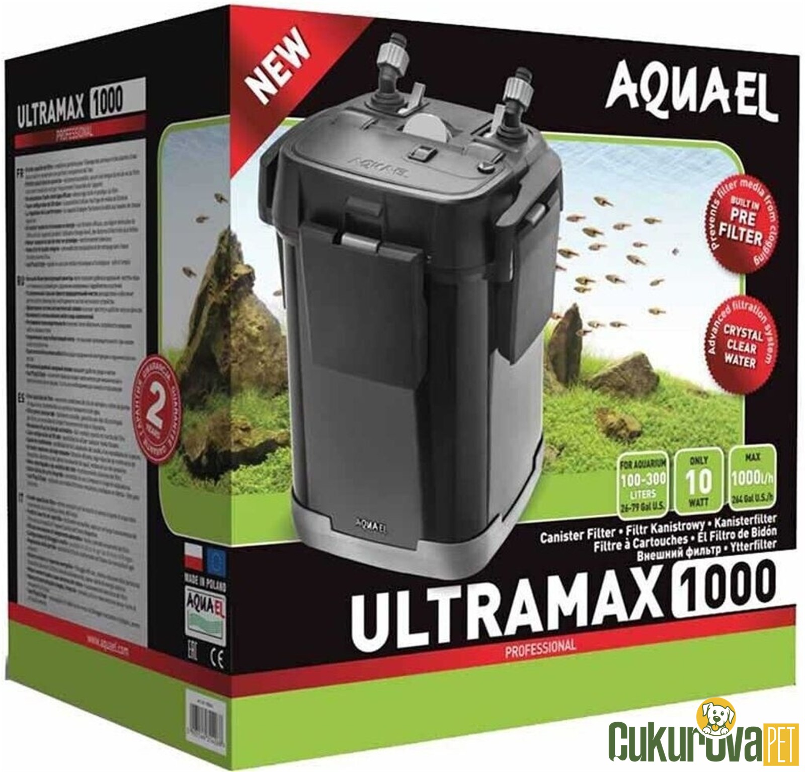Aquael Ultramax 1000 Akvaryum Dış Filtre