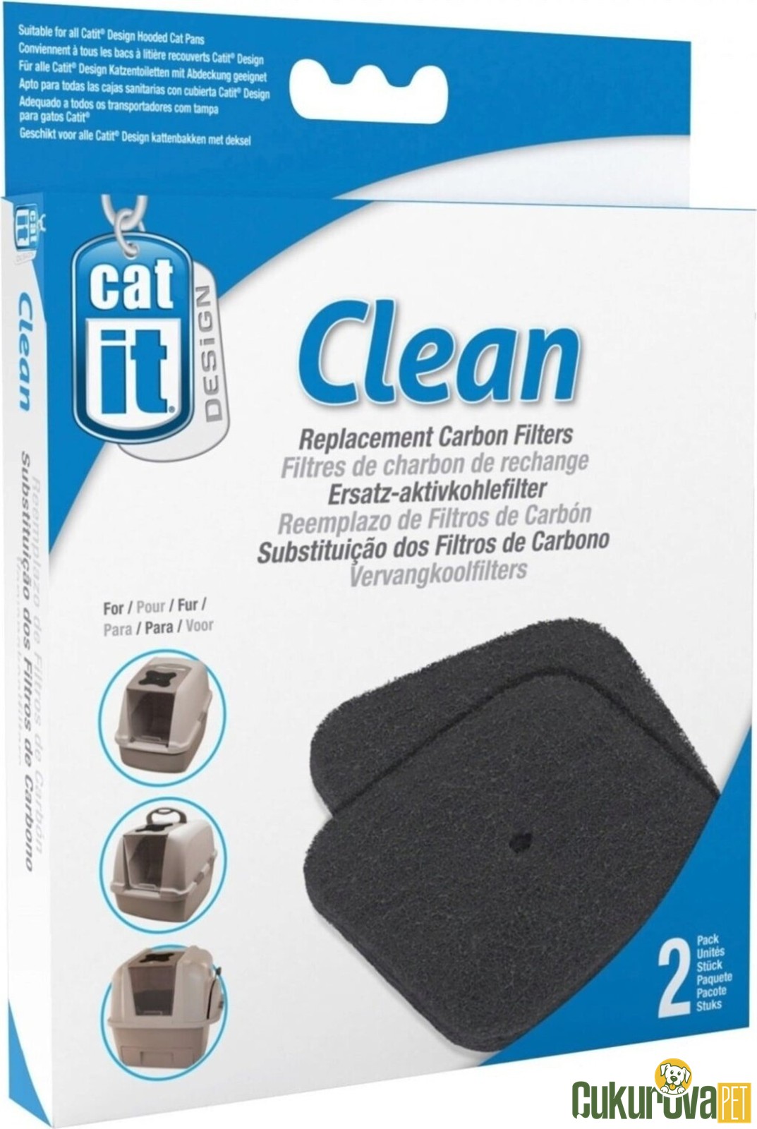 Catit Clean Kedi Tuvalet Karbon Filtresi 2 Adet
